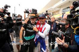 Lewis Hamilton (GBR), Mercedes AMG F1 Team celebrates his third world champion title  25.10.2015. Formula 1 World Championship, Rd 16, United States Grand Prix, Austin, Texas, USA, Race Day.