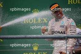 1st place and world champion Lewis Hamilton (GBR) Mercedes AMG F1. 25.10.2015. Formula 1 World Championship, Rd 16, United States Grand Prix, Austin, Texas, USA, Race Day.