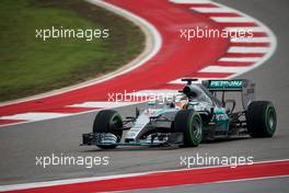 Lewis Hamilton (GBR) Mercedes AMG F1 W06. 25.10.2015. Formula 1 World Championship, Rd 16, United States Grand Prix, Austin, Texas, USA, Race Day.