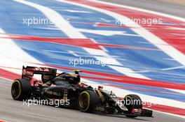 Pastor Maldonado (VEN) Lotus F1 E23. 25.10.2015. Formula 1 World Championship, Rd 16, United States Grand Prix, Austin, Texas, USA, Race Day.