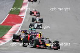 Daniil Kvyat (RUS) Red Bull Racing RB11. 25.10.2015. Formula 1 World Championship, Rd 16, United States Grand Prix, Austin, Texas, USA, Race Day.