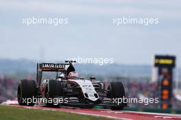 Nico Hulkenberg (GER) Sahara Force India F1 VJM08. 25.10.2015. Formula 1 World Championship, Rd 16, United States Grand Prix, Austin, Texas, USA, Race Day.