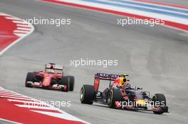 Daniil Kvyat (RUS) Red Bull Racing RB11. 25.10.2015. Formula 1 World Championship, Rd 16, United States Grand Prix, Austin, Texas, USA, Race Day.