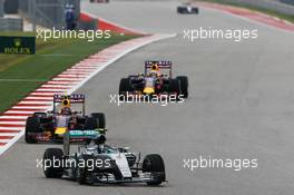 Nico Rosberg (GER) Mercedes AMG F1 W06. 25.10.2015. Formula 1 World Championship, Rd 16, United States Grand Prix, Austin, Texas, USA, Race Day.