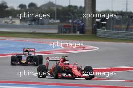 Kimi Raikkonen (FIN) Ferrari SF15-T. 25.10.2015. Formula 1 World Championship, Rd 16, United States Grand Prix, Austin, Texas, USA, Race Day.