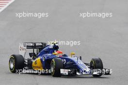 Felipe Nasr (BRA) Sauber C34. 25.10.2015. Formula 1 World Championship, Rd 16, United States Grand Prix, Austin, Texas, USA, Race Day.