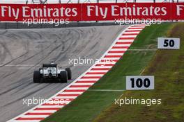 Lewis Hamilton (GBR) Mercedes AMG F1 W06. 25.10.2015. Formula 1 World Championship, Rd 16, United States Grand Prix, Austin, Texas, USA, Race Day.