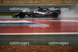 Nico Hulkenberg (GER) Sahara Force India F1 VJM08. 24.10.2015. Formula 1 World Championship, Rd 16, United States Grand Prix, Austin, Texas, USA, Qualifying Day.