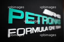 Mercedes AMG F1 logo. 24.10.2015. Formula 1 World Championship, Rd 16, United States Grand Prix, Austin, Texas, USA, Qualifying Day.