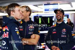 (L to R): Daniil Kvyat (RUS) Red Bull Racing with Christian Horner (GBR) Red Bull Racing Team Principal. 24.10.2015. Formula 1 World Championship, Rd 16, United States Grand Prix, Austin, Texas, USA, Qualifying Day.