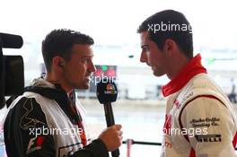 (L to R): Will Buxton (GBR) NBC Sports Network TV Presenter with Alexander Rossi (USA) Manor Marussia F1 Team. 24.10.2015. Formula 1 World Championship, Rd 16, United States Grand Prix, Austin, Texas, USA, Qualifying Day.