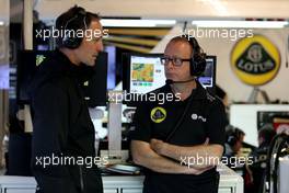 Mark Slade (GBR), Lotus F1 Team, Race Engineer   24.10.2015. Formula 1 World Championship, Rd 16, United States Grand Prix, Austin, Texas, USA, Qualifying Day.