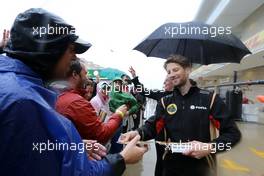 Romain Grosjean (FRA), Lotus F1 Team  24.10.2015. Formula 1 World Championship, Rd 16, United States Grand Prix, Austin, Texas, USA, Qualifying Day.