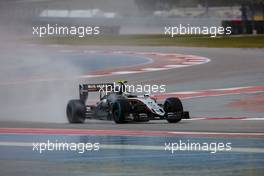 Sergio Perez (MEX) Sahara Force India F1 VJM08. 24.10.2015. Formula 1 World Championship, Rd 16, United States Grand Prix, Austin, Texas, USA, Qualifying Day.