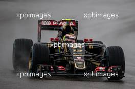 Pastor Maldonado (VEN) Lotus F1 E23 in the qualifying session. 25.10.2015. Formula 1 World Championship, Rd 16, United States Grand Prix, Austin, Texas, USA, Race Day.