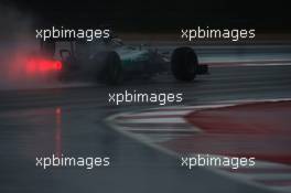 Lewis Hamilton (GBR) Mercedes AMG F1 W06 in the qualifying session. 25.10.2015. Formula 1 World Championship, Rd 16, United States Grand Prix, Austin, Texas, USA, Race Day.