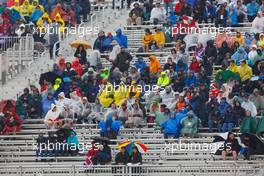 Fans in the grandstand in the qualifying session. 25.10.2015. Formula 1 World Championship, Rd 16, United States Grand Prix, Austin, Texas, USA, Race Day.