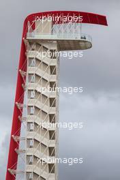 The viewing tower. 22.10.2015. Formula 1 World Championship, Rd 16, United States Grand Prix, Austin, Texas, USA, Preparation Day.