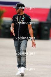 Lewis Hamilton (GBR) Mercedes AMG F1. 22.10.2015. Formula 1 World Championship, Rd 16, United States Grand Prix, Austin, Texas, USA, Preparation Day.