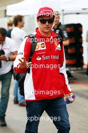 Kimi Raikkonen (FIN) Ferrari. 22.10.2015. Formula 1 World Championship, Rd 16, United States Grand Prix, Austin, Texas, USA, Preparation Day.