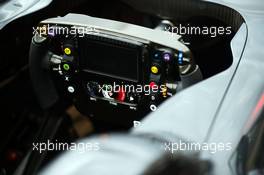 McLaren MP4-30 steering wheel. 22.10.2015. Formula 1 World Championship, Rd 16, United States Grand Prix, Austin, Texas, USA, Preparation Day.