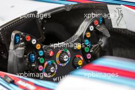 Williams FW37 steering wheel. 22.10.2015. Formula 1 World Championship, Rd 16, United States Grand Prix, Austin, Texas, USA, Preparation Day.