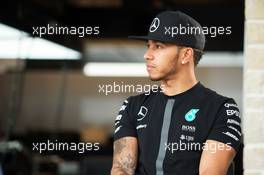 Lewis Hamilton (GBR) Mercedes AMG F1. 22.10.2015. Formula 1 World Championship, Rd 16, United States Grand Prix, Austin, Texas, USA, Preparation Day.