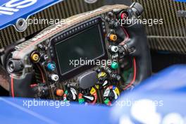 Sauber C34 steering wheel. 22.10.2015. Formula 1 World Championship, Rd 16, United States Grand Prix, Austin, Texas, USA, Preparation Day.