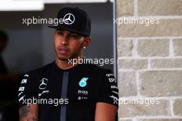 Lewis Hamilton (GBR) Mercedes AMG F1. 22.10.2015. Formula 1 World Championship, Rd 16, United States Grand Prix, Austin, Texas, USA, Preparation Day.