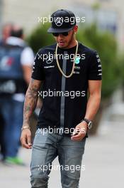 Lewis Hamilton (GBR) Mercedes AMG F1. 22.10.2015. Formula 1 World Championship, Rd 16, United States Grand Prix, Austin, Texas, USA, Preparation Day.