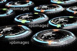Wet Pirelli tyres. 22.10.2015. Formula 1 World Championship, Rd 16, United States Grand Prix, Austin, Texas, USA, Preparation Day.