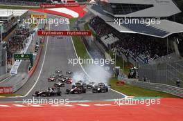 Race 1, Start of the race 20.06.2015. GP2 Series, Rd 4, Spielberg, Austria, Saturday.