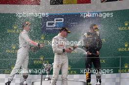 Race 1, 1st position Stoffel Vandoorne (BEL) Art Grand Prix , 2nd position Sergey Sirotkin (RUS) Rapax and 3rd position Alex Lynn (GBR) Dams 20.06.2015. GP2 Series, Rd 4, Spielberg, Austria, Saturday.