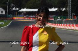 Race 1, Grid Girl 22.08.2015. GP2 Series, Rd 7, Spa-Francorchamps, Belgium, Saturday.