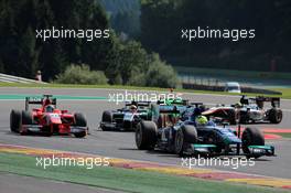 Race 1, Julian Leal (COL) Carlin 22.08.2015. GP2 Series, Rd 7, Spa-Francorchamps, Belgium, Saturday.