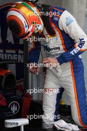 Free Practice, Raffaele Marciello (ITA) Trident 17.04.2015. GP2 Series, Rd 1, Sakhir, Bahrain, Friday.