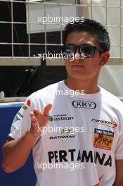 Rio Haryanto (IND) Campos Racing 16.04.2015. GP2 Series, Rd 1, Sakhir, Bahrain, Thursday.
