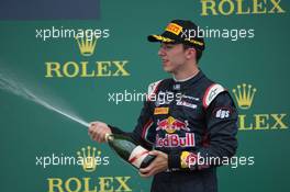 Race 2, 3rd position Pierre Gasly (FRA) Dams 05.07.2015. GP2 Series, Rd 5, Silverstone, England, Sunday.