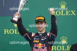 Race 2, 3rd position Pierre Gasly (FRA) Dams 05.07.2015. GP2 Series, Rd 5, Silverstone, England, Sunday.