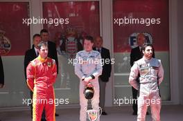Race 1 Podium winner Stoffel Vandoorne (BEL), ART Grand Prix, 2nd Alexander Rossi (USA), Racing Engineering, 3rd Sergio Canamasas (ESP), MP Motorsport 22.05.2015. GP2 Series, Rd 3, Monte Carlo, Monaco, Friday.