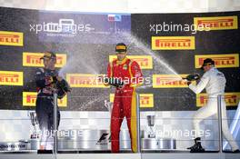 Race 1, 1st position Alexander Rossi (USA) Manor Marussia F1 Team, 2nd position Pierre Gasly (FRA) Dams and 3rd position Stoffel Vandoorne (BEL) Art Grand Prix 10.10.2015. GP2 Series, Rd 9, Sochi Autodrom, Sochi, Russia, Saturday.