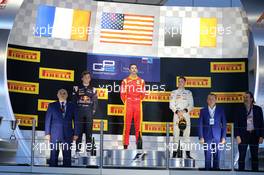 Race 1, 1st position Alexander Rossi (USA) Manor Marussia F1 Team, 2nd position Pierre Gasly (FRA) Dams and 3rd position Stoffel Vandoorne (BEL) Art Grand Prix 10.10.2015. GP2 Series, Rd 9, Sochi Autodrom, Sochi, Russia, Saturday.