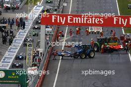 Race 1,  Crash, Kevin Ceccon (ITA) Arden International 20.06.2015. GP3 Series, Rd 2, Spielberg, Austria, Saturday.