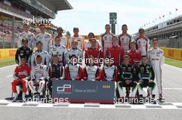 The GP3 drivers start of season group photograph. 08.05.2015. GP3 Series, Rd 1, Barcelona, Spain, Friday.