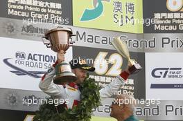 2nd René Rast (GER) Audi Sport Team WRT Audi R8 LMS. 22.11.2015. FIA GT Worldcup, Macau, China