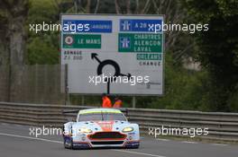 Darren Turner (GBR) / Stefan Mucke (GER) / Rob Bell (GBR) #97 Aston Martin Vantage V8. 29-31.05.2015. Le Mans 24 Hours Test Day, Le Mans, France.