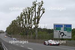 Marcel Fassler (SUI) / Andre Lotterer (GER) / Benoit Treluyer (FRA) #07 Audi Sport Team Joest Audi R18 e-tron quattro Hybrid. 29-31.05.2015. Le Mans 24 Hours Test Day, Le Mans, France.