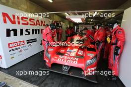 Olivier Pla (FRA) / Jann Mardenborough (GBR) / Max Chilton (GBR) #23 Nissan Motorsports Nissan GT-R LM Nismo - Hybrid. 29-31.05.2015. Le Mans 24 Hours Test Day, Le Mans, France.