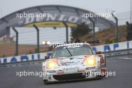 Jun-San Chen (TWN) / Alex Kapadia (GBR) / Sascha Maasen (GER) #67 Team AAI Porsche 911 GT3 RSR. 29-31.05.2015. Le Mans 24 Hours Test Day, Le Mans, France.