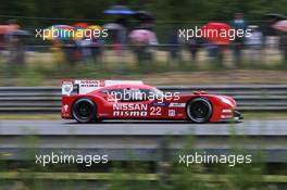 Harry Tincknell (GBR) / Michael Krumm (GER) / Chris Buncombe (GBR) #22 Nissan Motorsports Nissan GT-R LM Nismo - Hybrid. 29-31.05.2015. Le Mans 24 Hours Test Day, Le Mans, France.